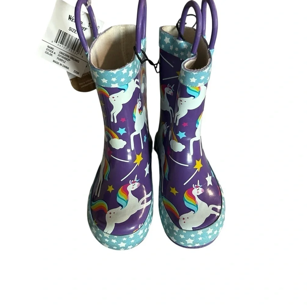 Western Chief Purple Unicorn Dreams Boots